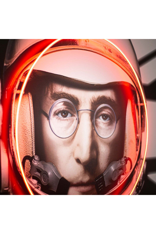 Beatles Neon Artwork, Andrew Martin Lennon Astronaut, Medium