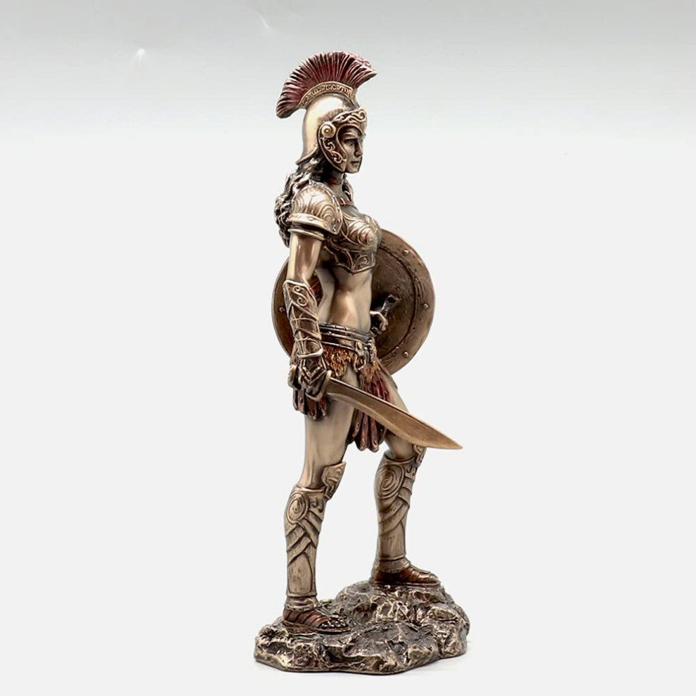 Amazon Warrior Wielding Sword And Shield -  Classic Statue Sculpture