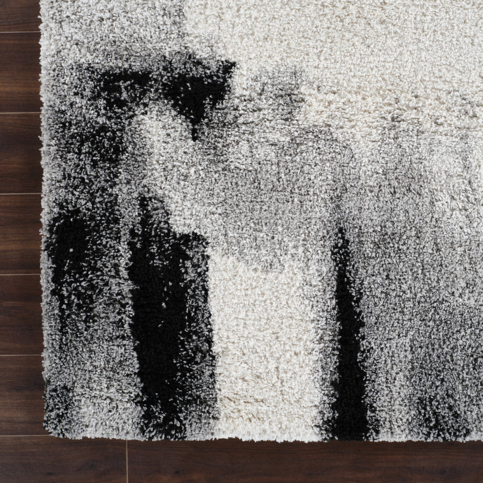 Noori Rug Shag Gordon Grey/Black Rug