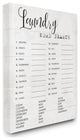 Stupell Industries Laundry Word Scramble Fun Family Word Design, 24"x30", Canvas