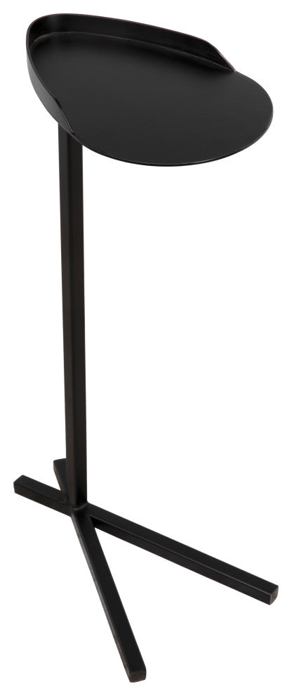 Golem Side Table, Black Steel