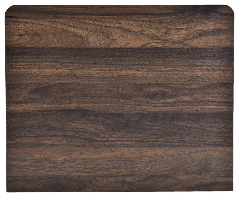 Titeca Contemporary 2 Drawer Nightstand, Medium Brown