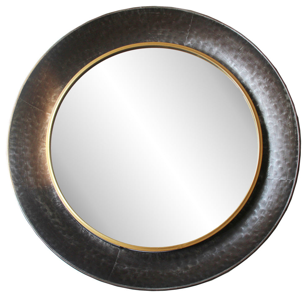 Contemporary Rey Mirror Large - Gold