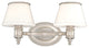 Richmond 2-Light Bath and Vanity With Glass Shade, Polished Nickel