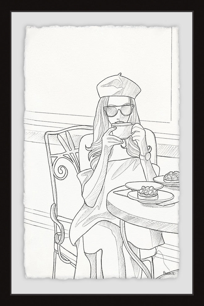 "In for Dessert" Framed Painting Print, 16"x24"