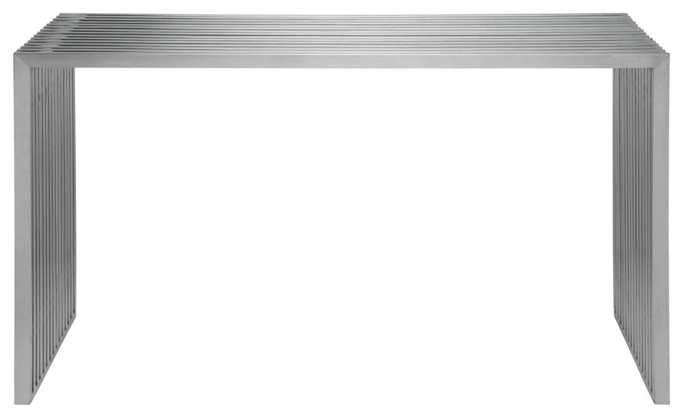 Amici Silver Metal Console Table