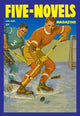 Two Players Skating Towards the Bouncing Puck- Fine Art Giclee Print 24" x 36"