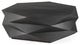 Mod Geometric Black Solid Wood Coffee Table