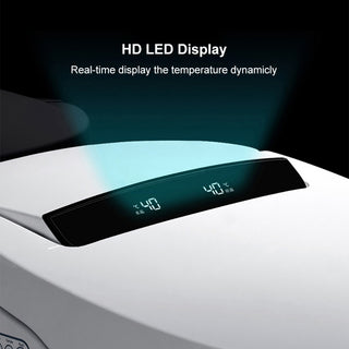 Modern Smart One-Piece 1.28 GPF Floor Mount Automatic Toilet and Bidet with Seat, White, Standard