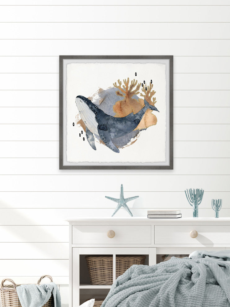 "Rule the Waters" Framed Painting Print, 32x32