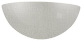Ambiance Small Quarter Sphere Wall, White Crackle