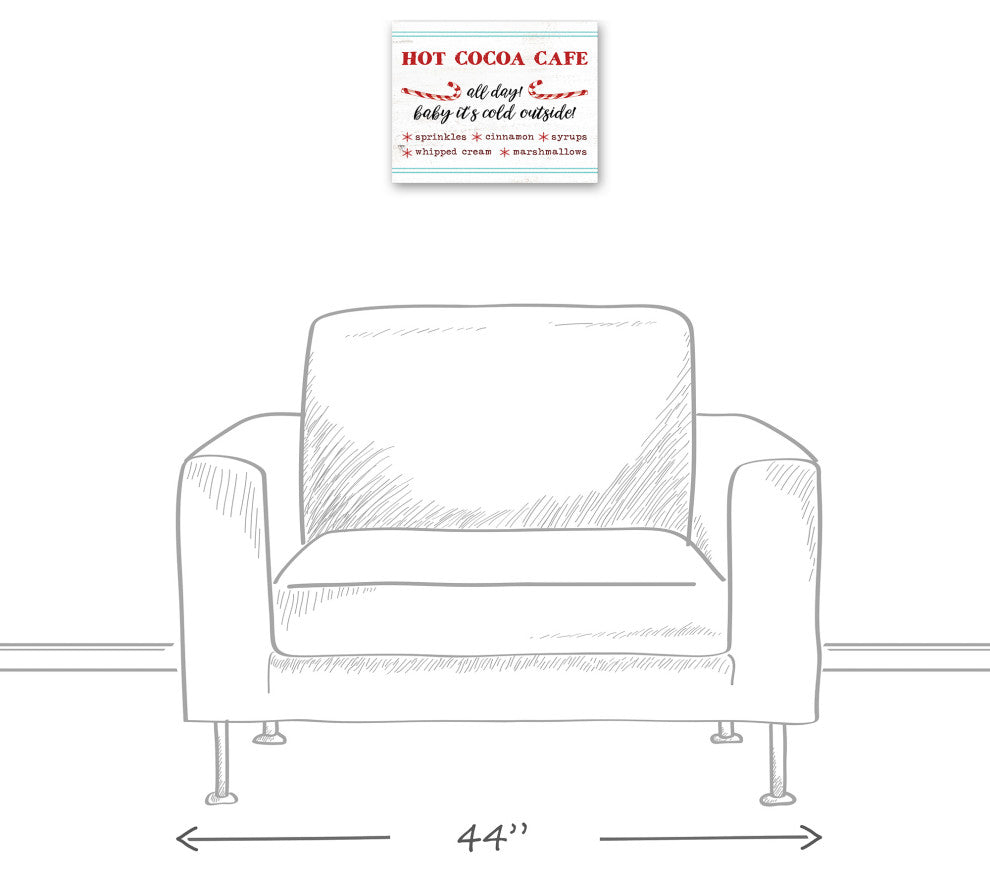 Hot Cocoa Cafe 11x14 Canvas Wall Art