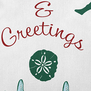 Seas and Greetings Accent Pillow, Forest Green, 26"x26"