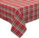 Holiday Tartan Christmas Christmas Tablecloth, 70"x108"