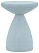 Anika Iron End / Side Table, Light Blue