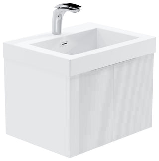 Pershing 24" Single Vanity Set, White, Resin Basin
