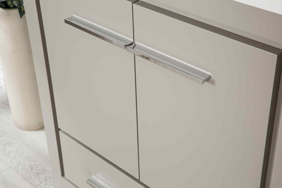 Mila Collection 30" Bathroom Vanity With Sink, Mirror, Countertop, Ash Gray