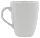 Classic White Barrel Mugs, Set of 6