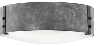 Sawyer Outdoor Flush Mount, Aged Zinc
