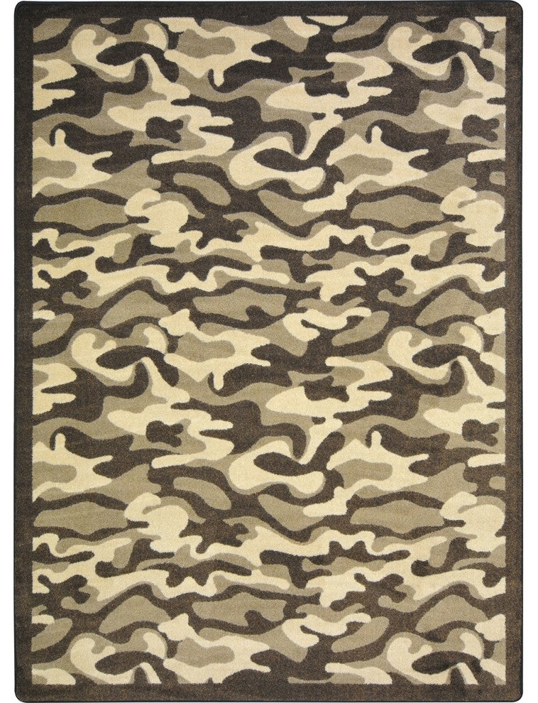 Kaleidoscope Rug, Funky Camo, 7'8"x10'9", Desert
