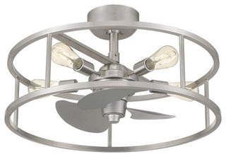 Quoizel NHR3124WT Five Light Fandelier, Western Bronze Finish