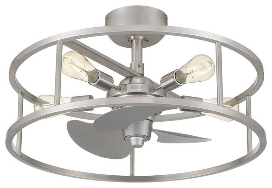 Quoizel NHR3124WT Five Light Fandelier, Western Bronze Finish