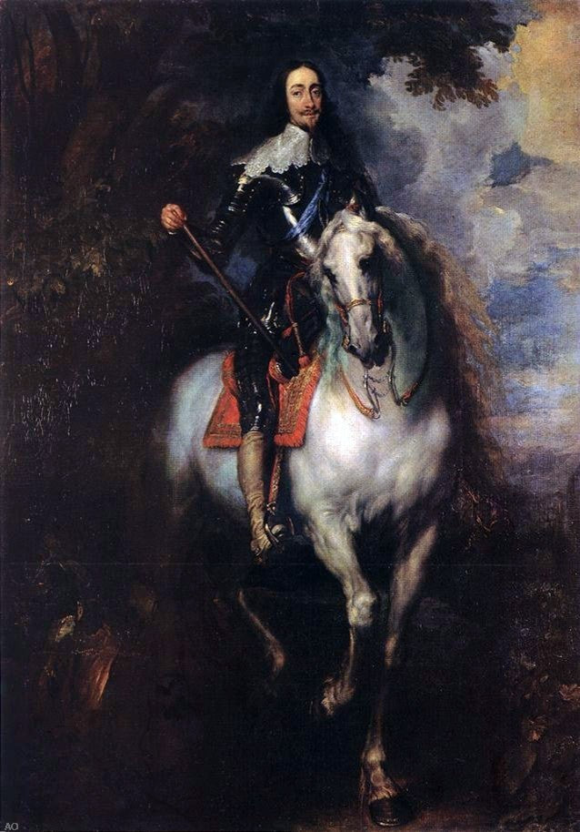 Sir Antony Van Dyck Equestrian Portrait of Charles I Wall Decal