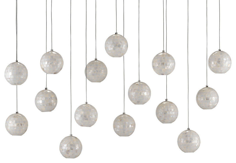 Finhorn Rectangular 15-Light Multi-Drop Pendant