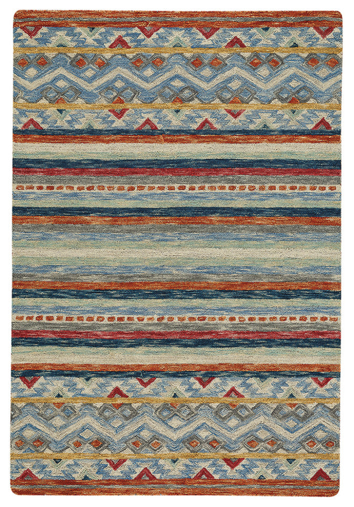 Capel Shakta-Kelim Multitone 2569_985 Hand Tufted Rugs - 3' 6" X 5' 6" Rectangle