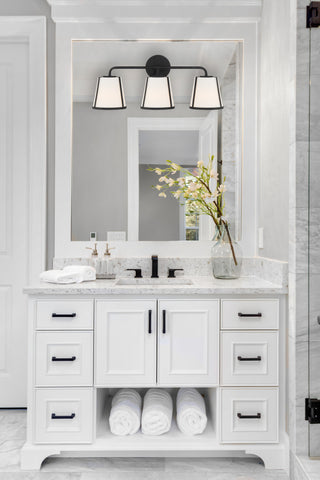 Fulton 3 Light Black Bathroom Vanity