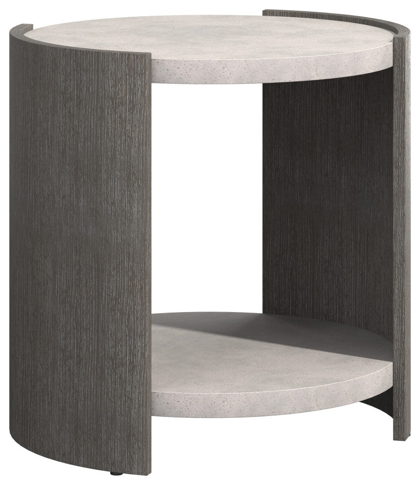 Bernhardt Prado Side Table, Porcini Finish