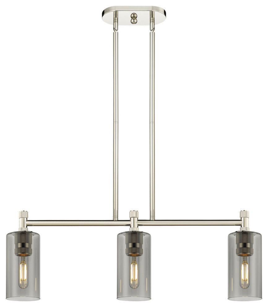 Crown Point 3 30.5" Island Lighting Polished Nickel