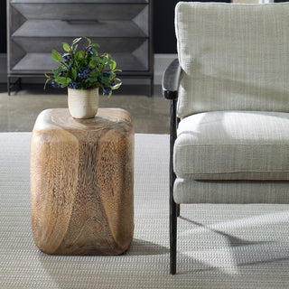 Uttermost Loophole Bleached Wash Accent Stool