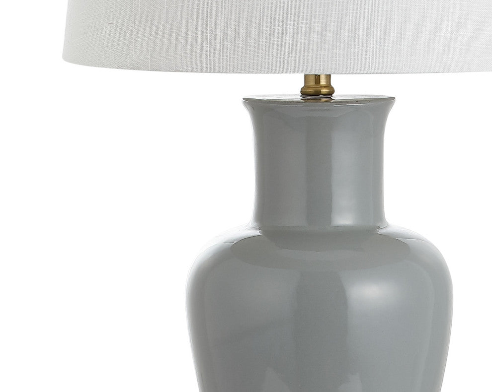 Julian 29" Ceramic Table Lamp, Gray