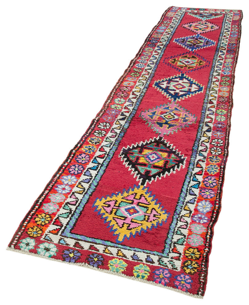 Rug N Carpet - Handmade Oriental 2' 10" x 13' 0" One-of-a-Kind Runner Rug