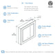 LED Medicine Cabinet With Defogger, 30x32