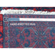 Red, Afghan Khamyab, Soft Wool Hand Knotted Runner Rug, 2'10"x13'0"