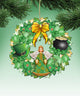 Irish Wreath Wooden Ornament