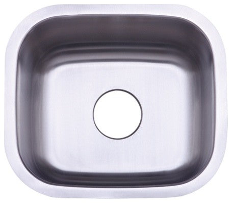 Gourmetier Undermount Single Bowl Kitchen Sink, Brushed