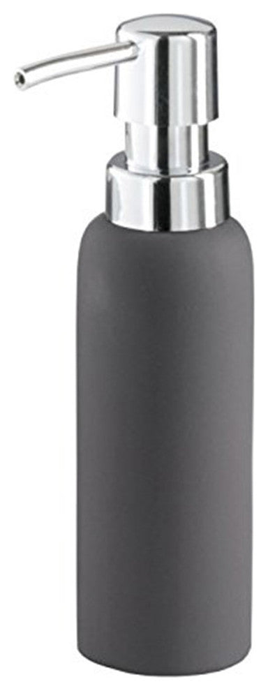 Anthracite Gray Porcelain Bathroom Accessories, Pur, Soap Dispenser