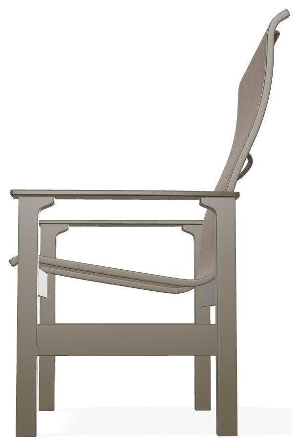 Leeward Sling Outdoor Armchair, Augustine Fennel/Beachwood
