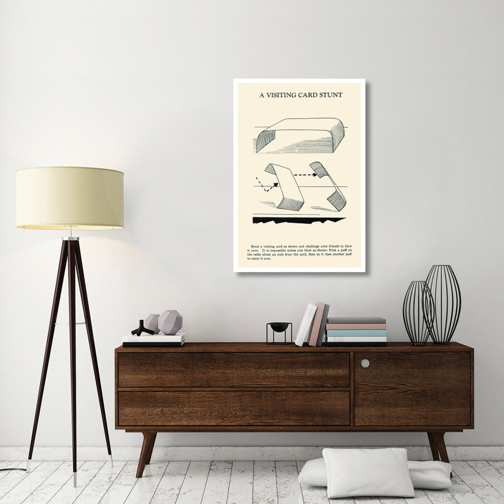 "A Visiting Card Stunt" Digital Paper Print by Retromagic, 31"x46"