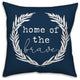 Home of the Brave Wreath 18x18 Spun Poly Pillow