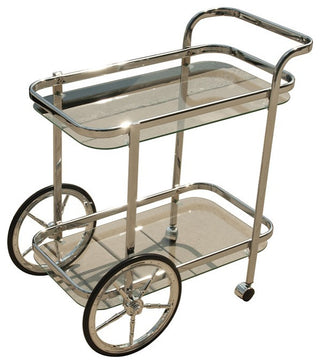 Modern Rolling Bar Cart Serving Trolley