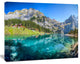 Lake Oeschinen Switzerland, Large landscape Canvas Art Print, 60x40