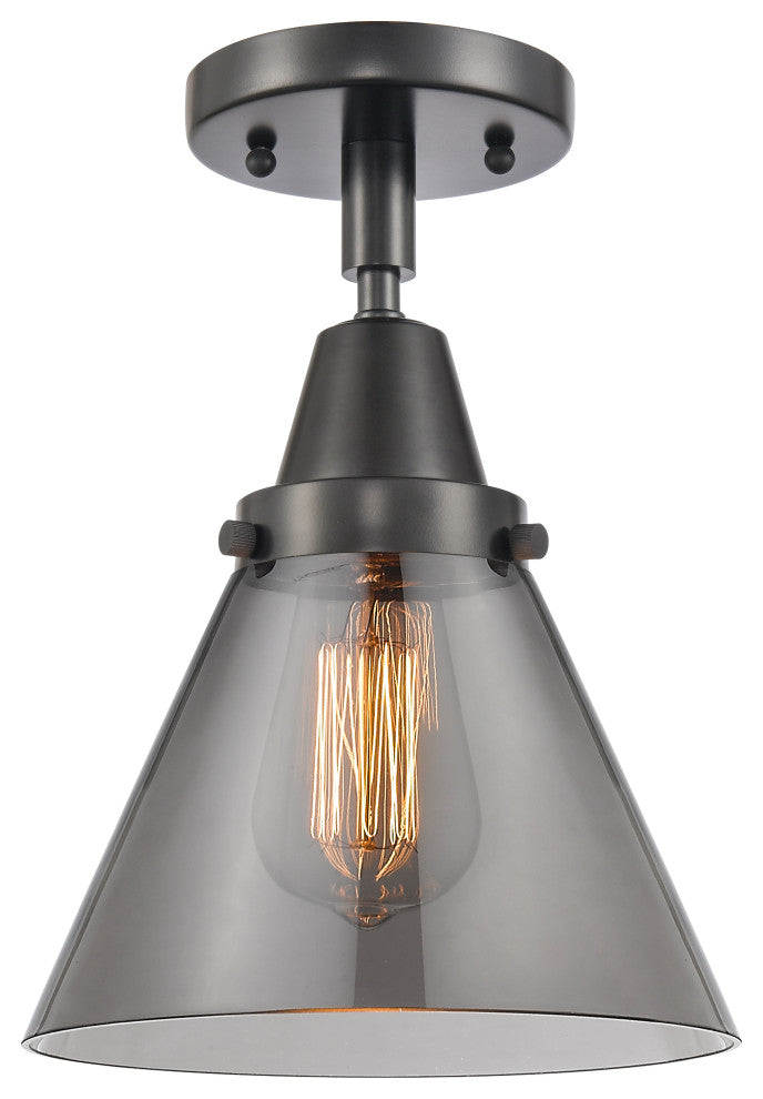 INNOVATIONS LIGHTING 447-1C-BK-G43 Large Cone Flush Mount