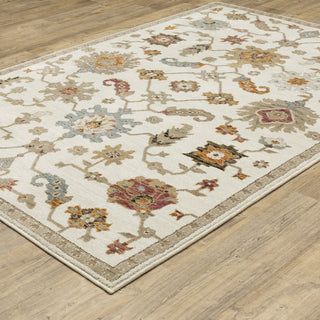Adeline Persian Inspired Ivory/ Multi Area Rug 3'3" x 5'2"