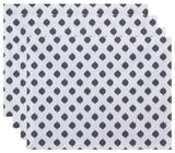 Cop-Ikat Geometric Print Placement, Classic Gray, Set of 4