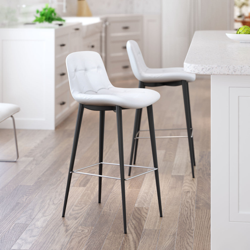 Tangiers Bar Chair, Set of 2 White