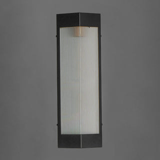 Maxim 30762CR Triform 20" Tall Outdoor Wall Sconce - Black / Antique Brass